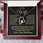 To My Wife | I Can't Live Without You | Forever Love Necklace