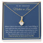 To My Amazing Mother In Law | I Feel so Lucky| Love Knot Necklace