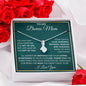 To My Bonus Mom | Thank you for being my Mom | Alluring Beauty necklace