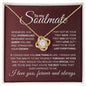 To My Soulmate| You're My Queen| Love Knot Necklace