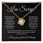 I'm Sorry | Love Knot Necklace
