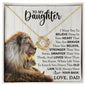 To My Daughter | This Old Lion | Love Knot Necklace