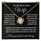 To My Beautiful Wife| Love Knot Necklace