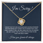 I'm Sorry| Love Knot Necklace