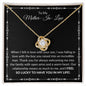 To My Mother In Law | I Feel so Lucky | Love Knot Necklace