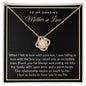 To My Amazing Mother in Law| I Feel So Lucky | Love Knot Necklace