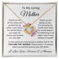 To My Loving Mother| You are the World to Me | Love Knot Necklace
