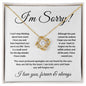 I'm Sorry | Love Knot Necklace