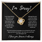 I'm Sorry | Love Knot Necklace