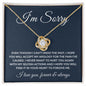 I'm Sorry| Love Knot Necklace
