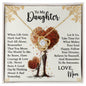 To My Daughter | You Mean The World To Me | Love Knot Necklace