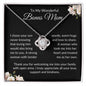 To My Wonderful Bonus Mom| Love Knot Necklace