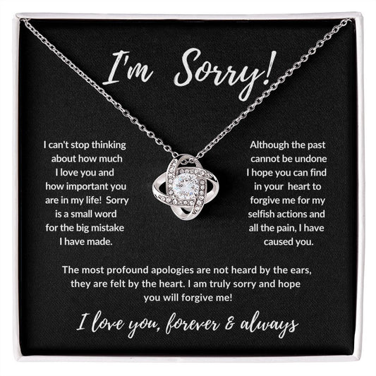 I'm Sorry | Love Knot Necklace