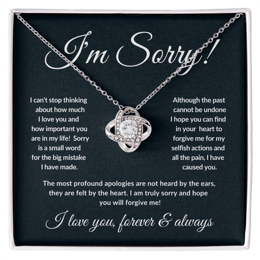 I'm Sorry | Love Knot Necklace