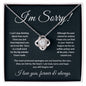I'm Sorry | Love Knot Necklace