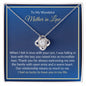 To My Wonderful Mother In Law | Lucky to Have You In My Life | Love Knot Necklace