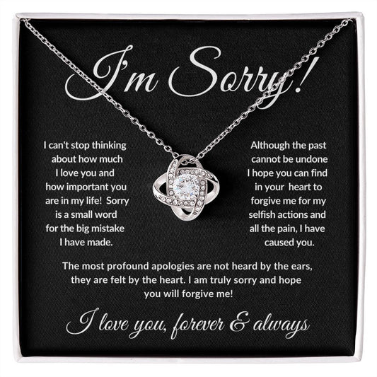 I'm Sorry | Love Knot Necklace