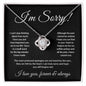 I'm Sorry | Love Knot Necklace