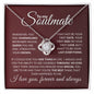 To My Soulmate| You're My Queen| Love Knot Necklace
