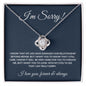 I'm Sorry| Love Knot Necklace