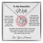 To My Beautiful Wife | The Love Knot Necklace