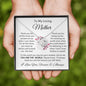 To My Loving Mother| You are the World to Me | Love Knot Necklace