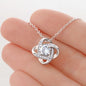 To My Loving Mother| You are the World to Me | Love Knot Necklace