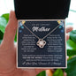 To My Loving Mother|You Are The World| Love Knot Necklace