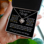 To My Beautiful Wife| Love Knot Necklace