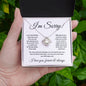 I'm Sorry | Love Knot Necklace