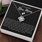 To an amazing New Mom | Love Knot Necklace