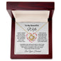 To My Beautiful Wife | The Love Knot Necklace