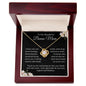 To My Wonderful Bonus Mom| Love Knot Necklace
