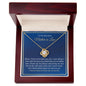 To My Wonderful Mother In Law | Lucky to Have You In My Life | Love Knot Necklace