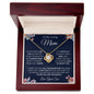 To My Loving Mom | You Are The World | Love knot Necklace