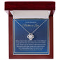To My Wonderful Mother In Law | Lucky to Have You In My Life | Love Knot Necklace