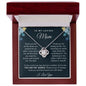 To My Loving Mom | You are My World | Love Knot Necklace