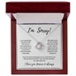 I'm Sorry | Love Knot Necklace
