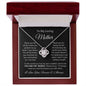 To My Loving Mother| You Are My World - Love Knot Necklace