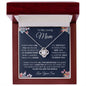 To My Loving Mom | You Are The World | Love knot Necklace
