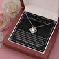 To My Mother In Law | I Feel so Lucky | Love Knot Necklace