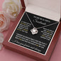 To My Beautiful Soulmate | You're Special To Me | Love Knot Necklace