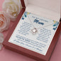 To My Loving Mum | You are My World | Love Knot Necklace