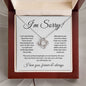 I'm Sorry | Love Knot Necklace