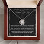 To My Mother In Law | I Feel so Lucky | Love Knot Necklace