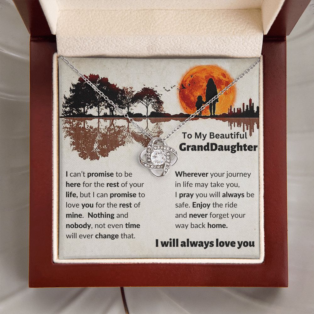 To My Granddaughter | Love Knot Necklace