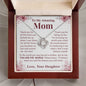 To My Amazing Mom|You are the World| Love Knot Necklace
