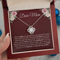 Dear Mom | You're My Angel | Love Knot Necklace
