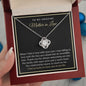 To My Amazing Mother in Law| I Feel So Lucky | Love Knot Necklace