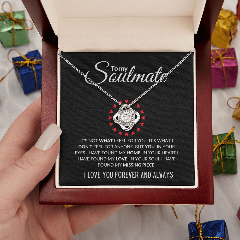To My Soulmate| My Missing Piece | Love Knot Necklace